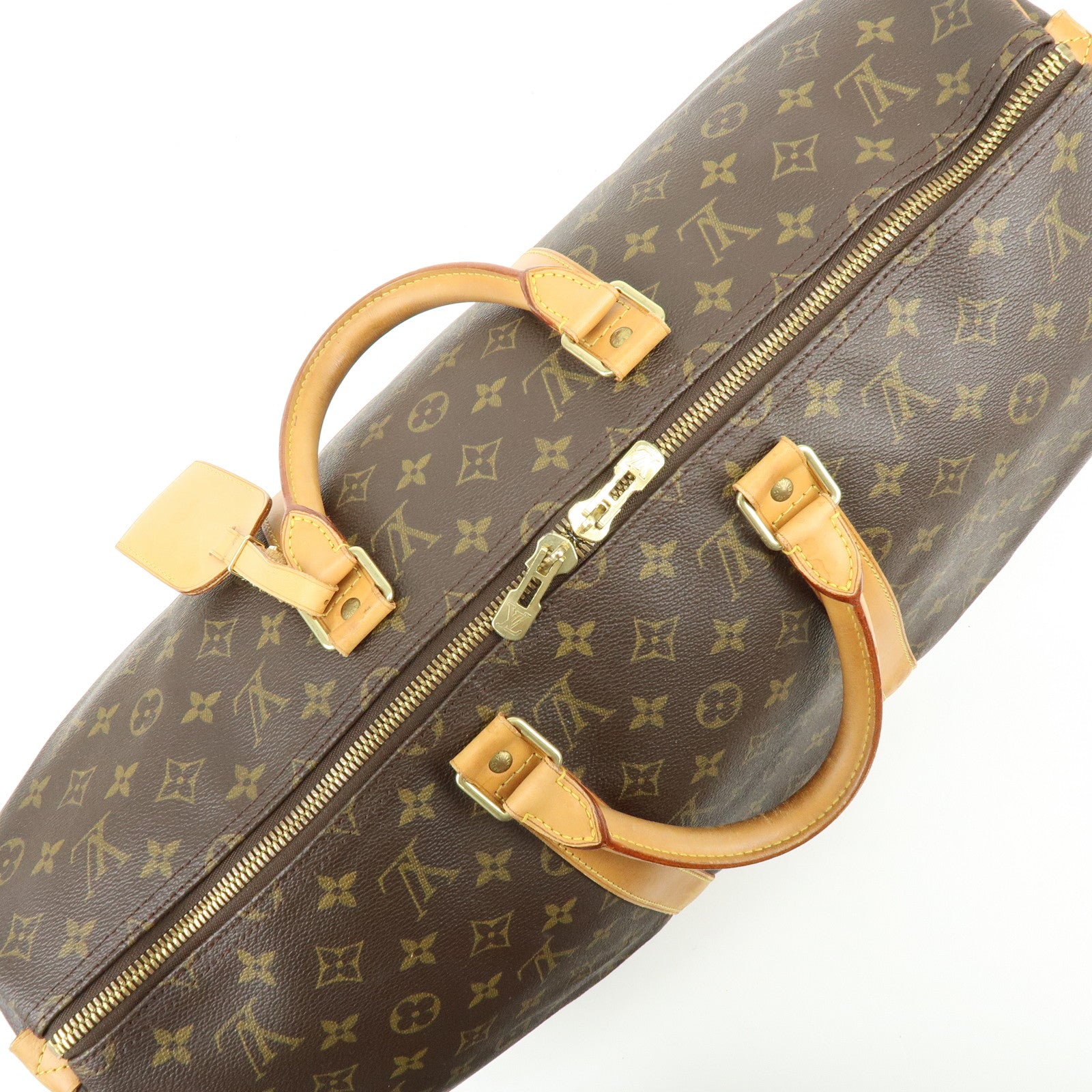 Louis Vuitton Monogram Keep All 50 Boston Bag Brown M41426