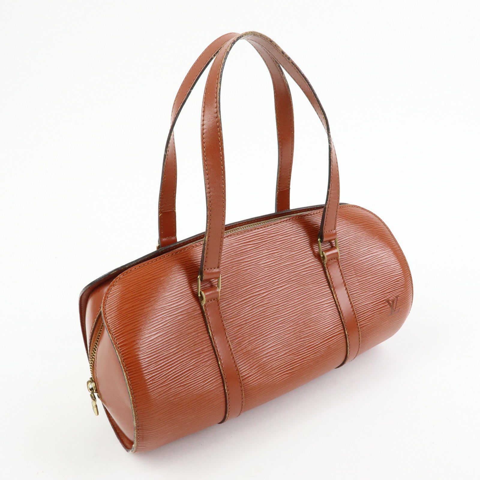 Louis Vuitton Epi Leather Soufflot Hand Bag Kenya Brown M52223