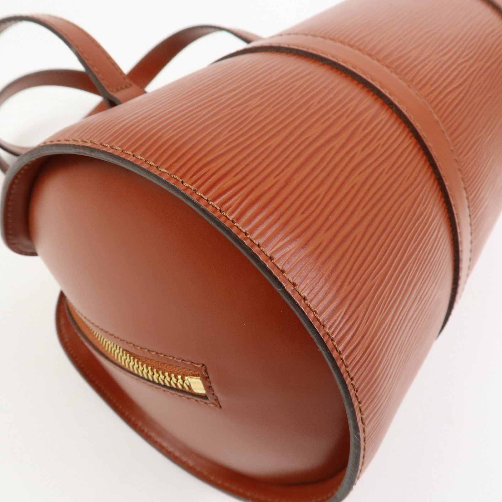 Louis Vuitton Epi Leather Soufflot Hand Bag Kenya Brown M52223