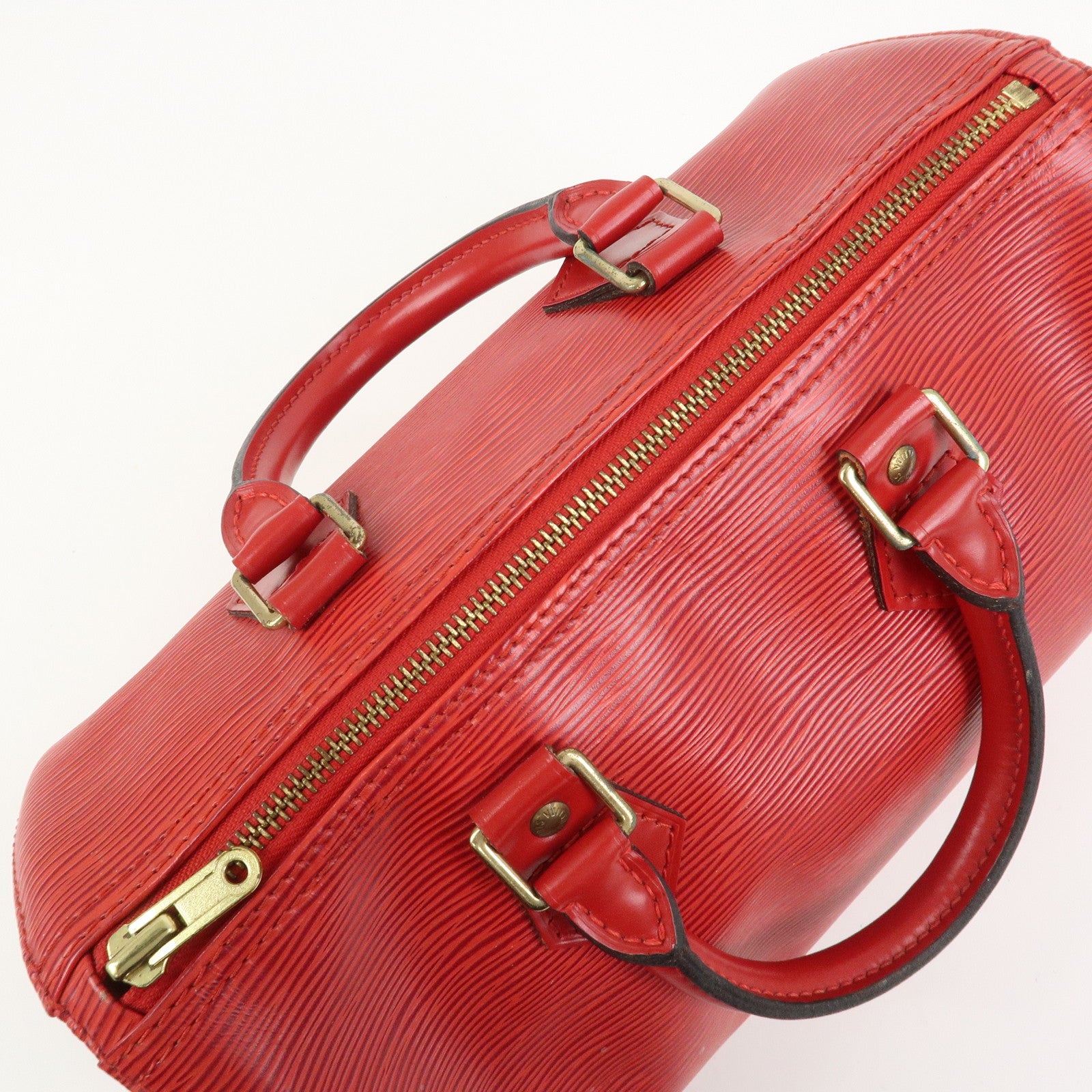 Louis Vuitton Epi Speedy 25 Hand Bag Castilian Red M43017