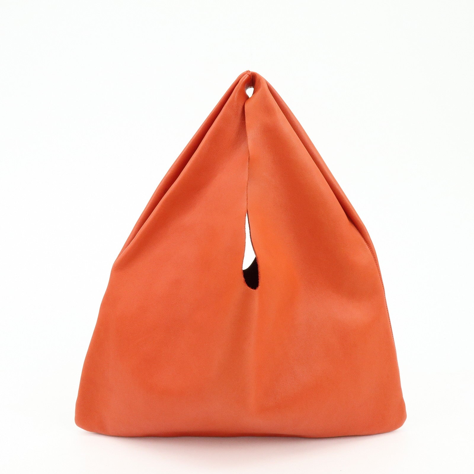 THE ROW Small Bindle Cowhide Leather Hand Bag Orange W1682L628