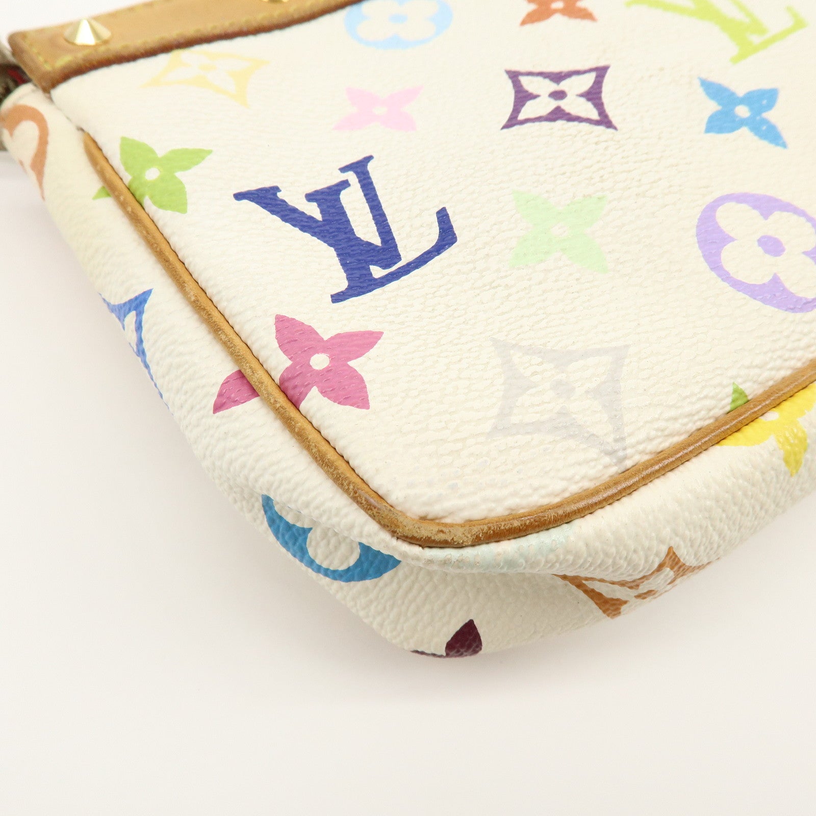 Louis Vuitton Monogram Multicolor Pochette Accessoires Blanc M92649