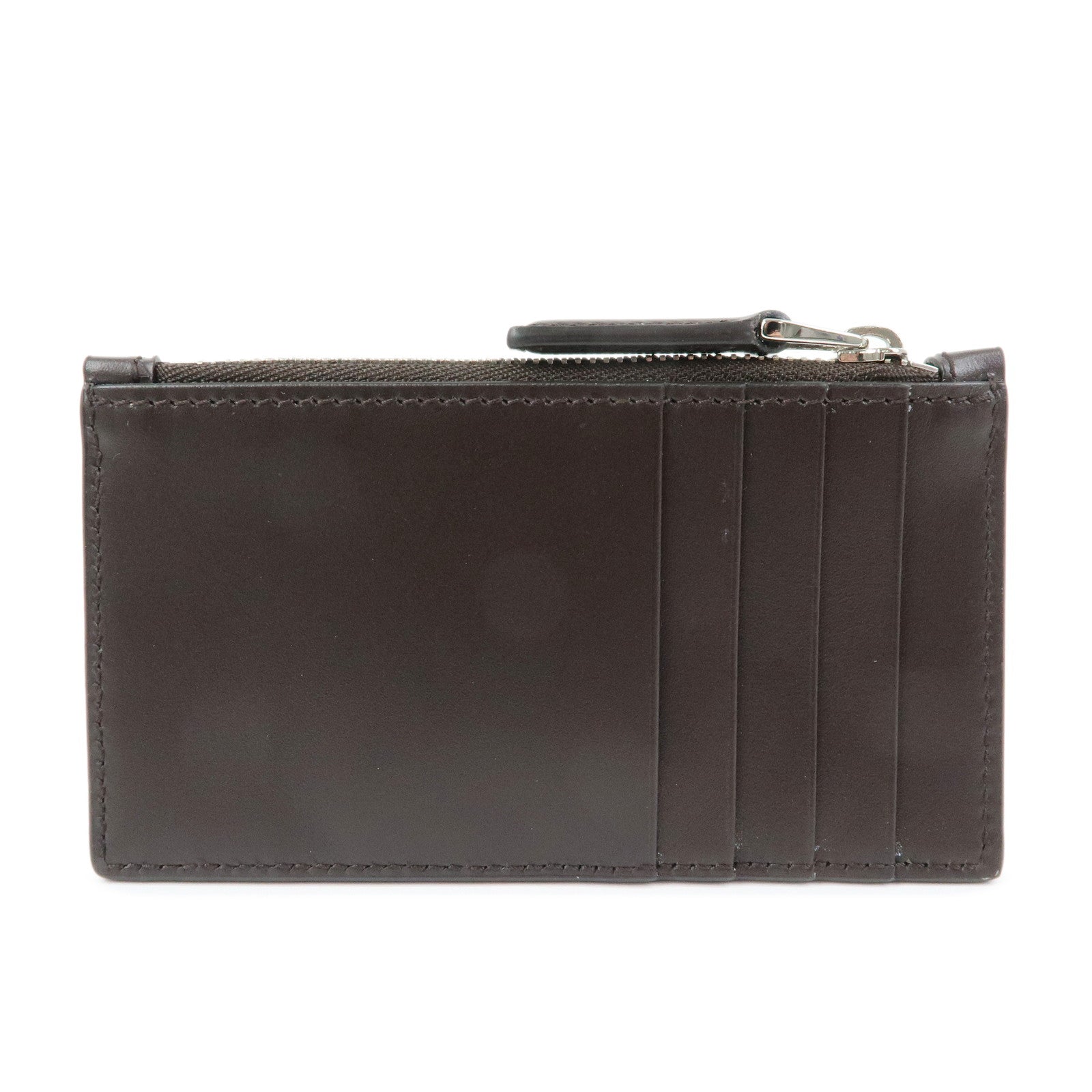 GUCCI Guccissima Leather Flagment Case Coin Card Case Brown 779876