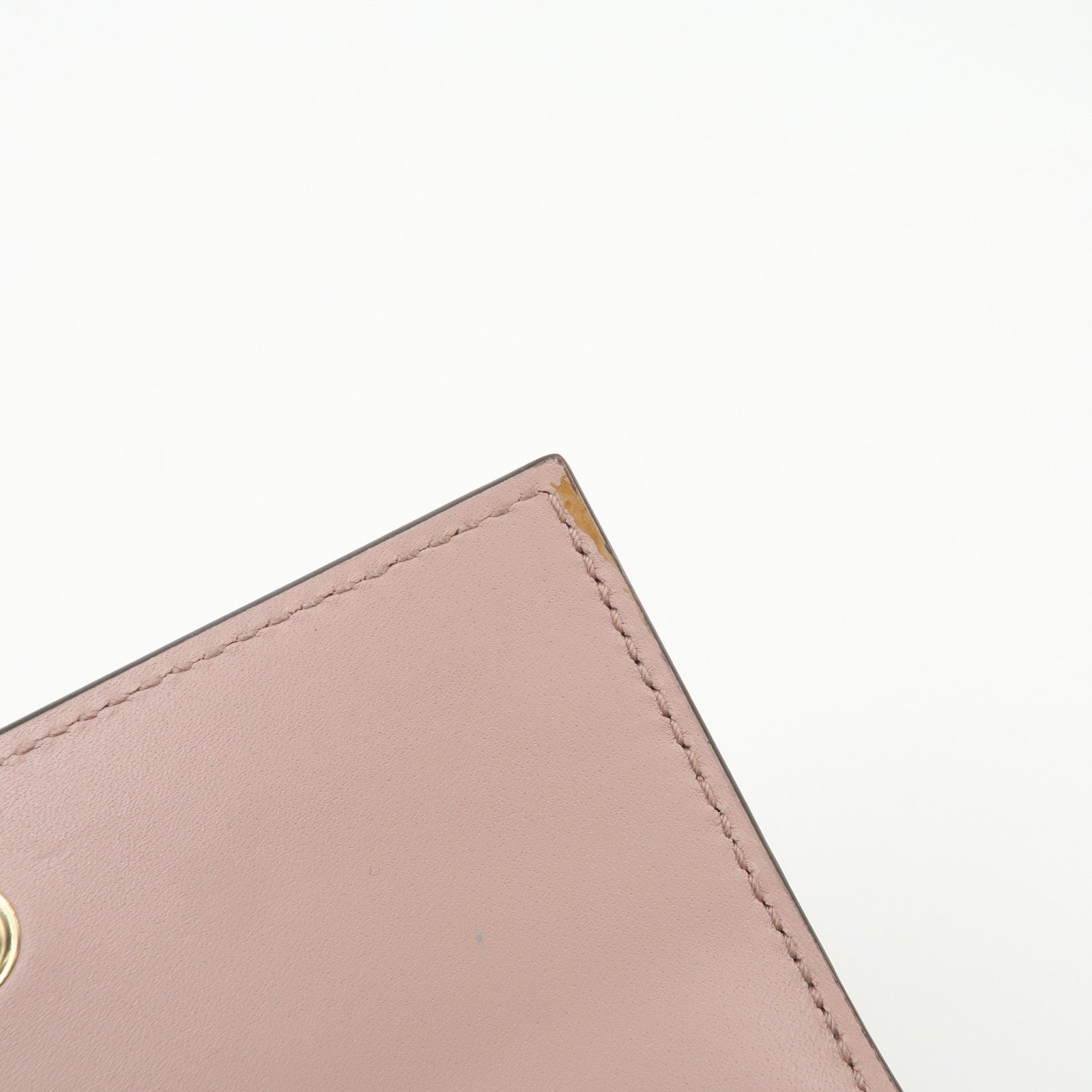 GUCCI Guccissima Leather Bi-Fold Compact Wallet Pink 406925