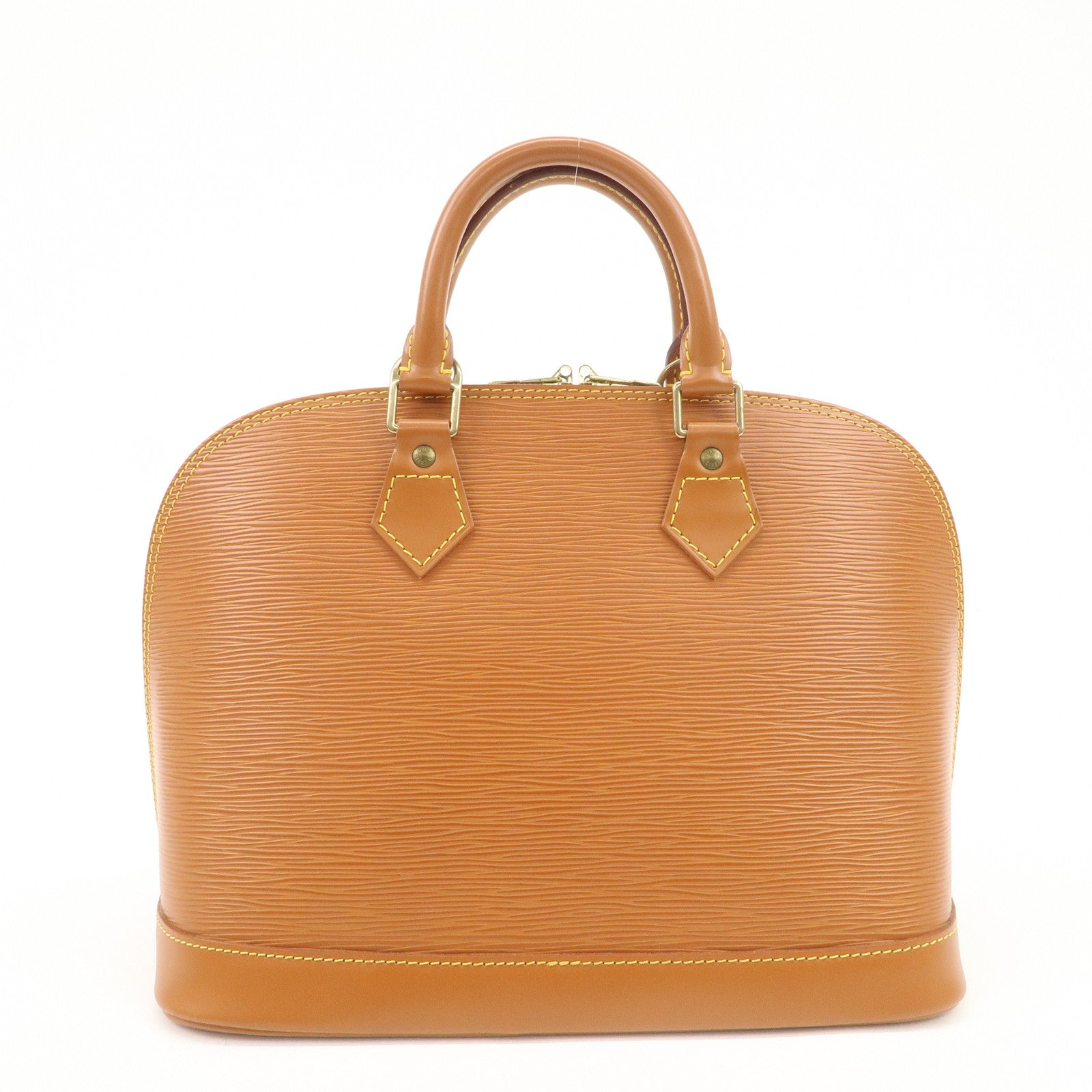 Louis Vuitton Epi Leather Alma PM Hand Bag Zipang Gold M52148