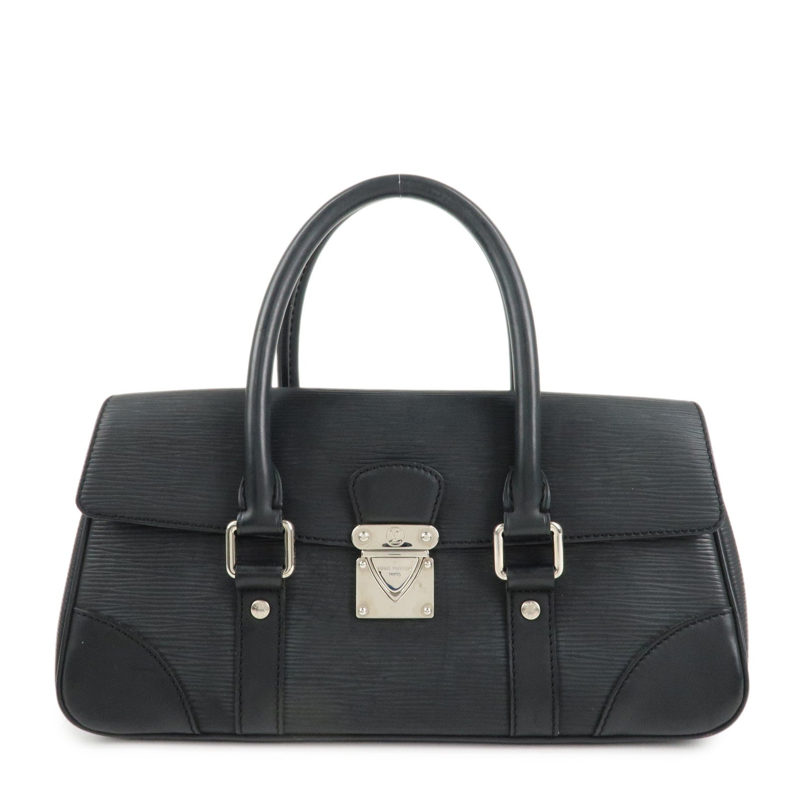 Louis Vuitton Epi Segur PM Hand Bag Noir Black M58822 Used