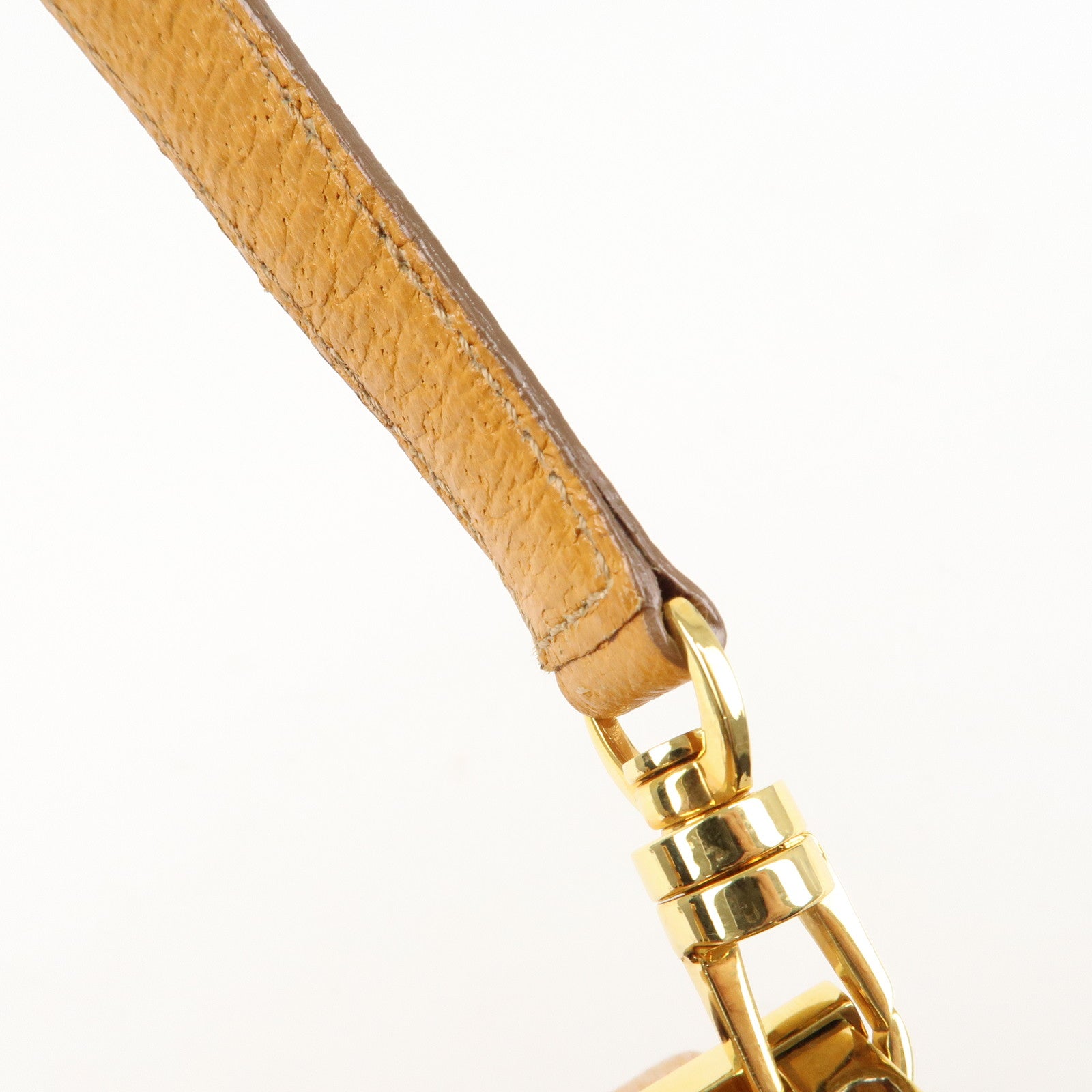 BVLGARI B-zero1 Drum Shoulder Bag Mustard Yellow Used