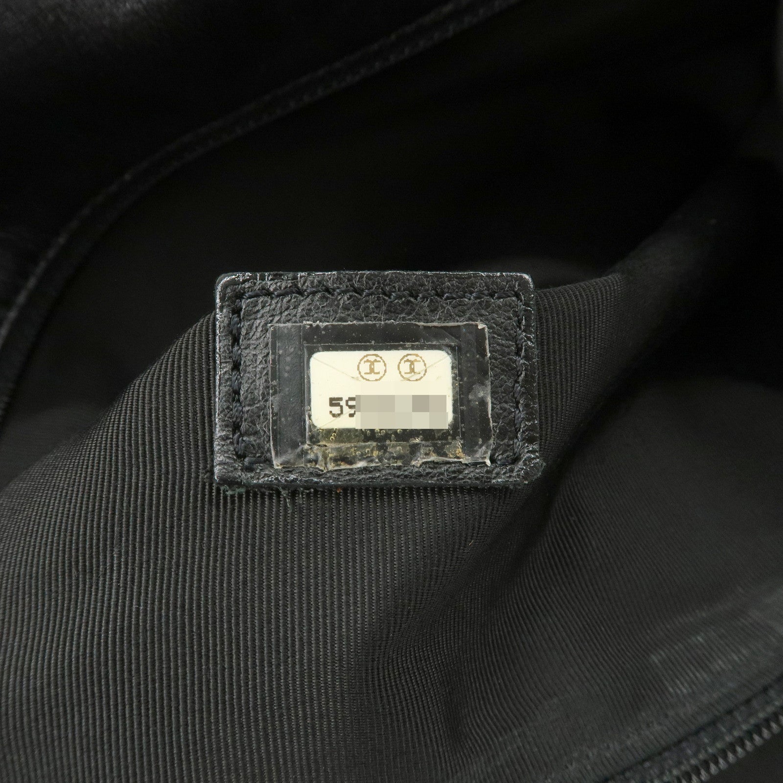 CHANEL Leather Shoulder Bag Crossbody Bag Metallic Blue