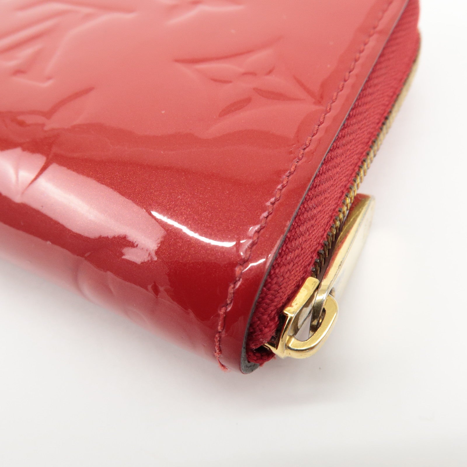Louis Vuitton Monogram Vernis Zippy Coin Purse Cerise M90202 Used