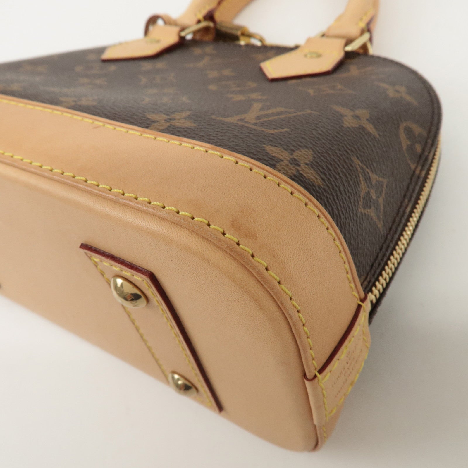 Louis Vuitton Monogram Alma BB 2Way Hand Bag Shoulder Bag M53152 Used