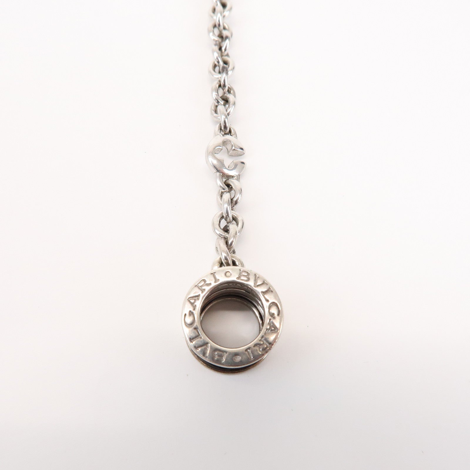 BVLGARI B-zero1 Metal Bag Charm Key Chain Key Charm Silver