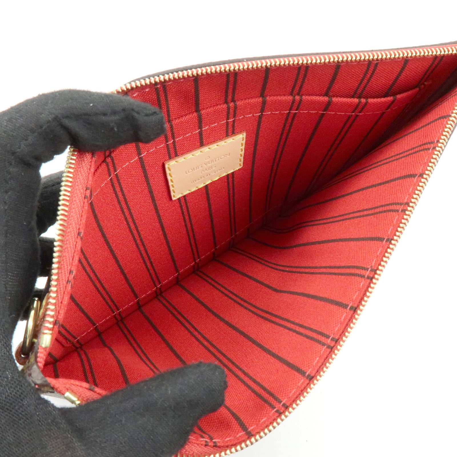 Louis Vuitton Monogram Canvas Leather Pouch for Neverfull MM M41177