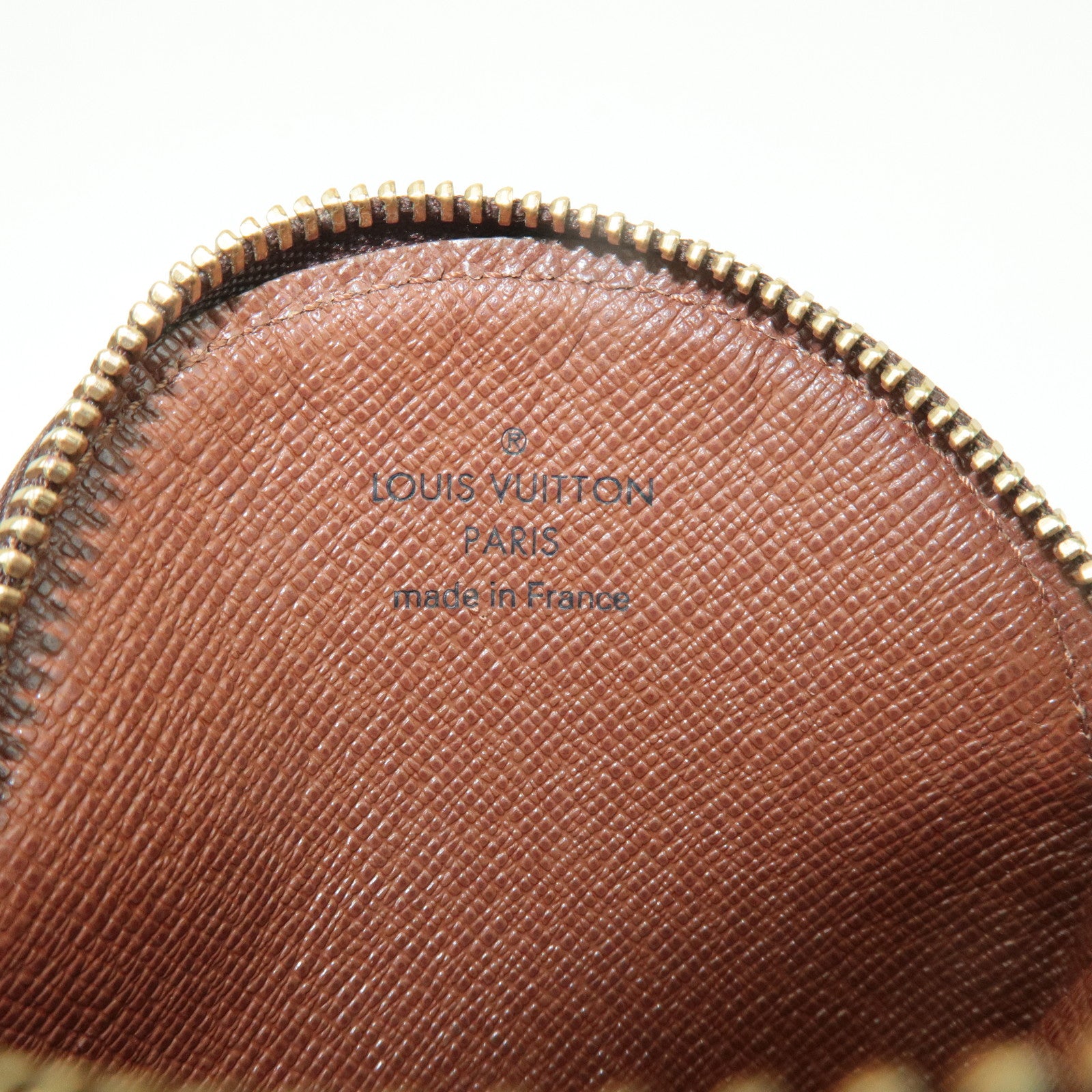 Louis Vuitton Monogram Porte Monnaie Rond Coin Case M61926 Used