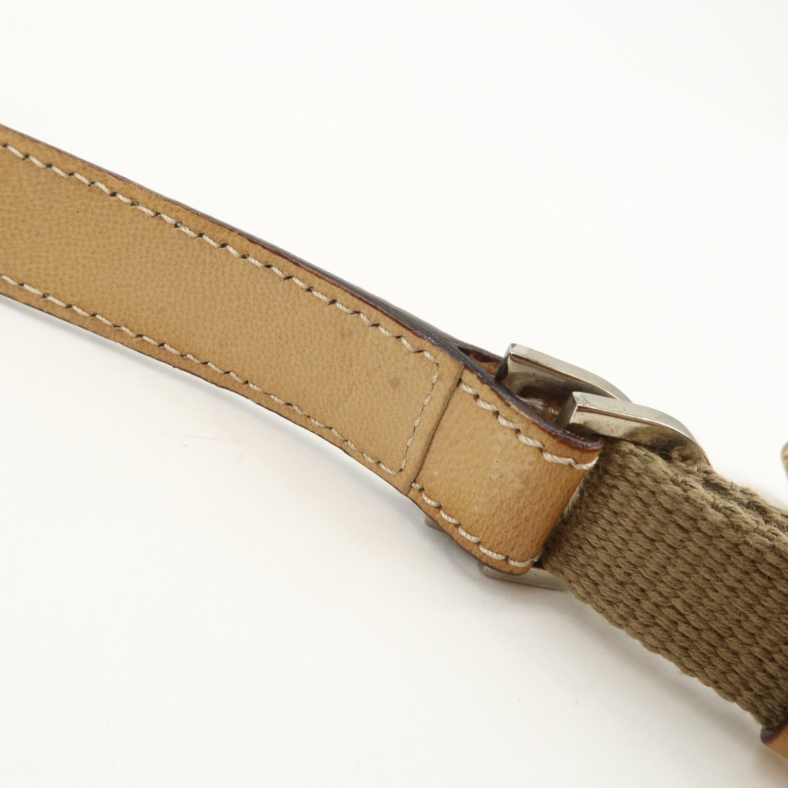 Christian Dior Trotter Street Chic Canvas Leather Shoulder Bag