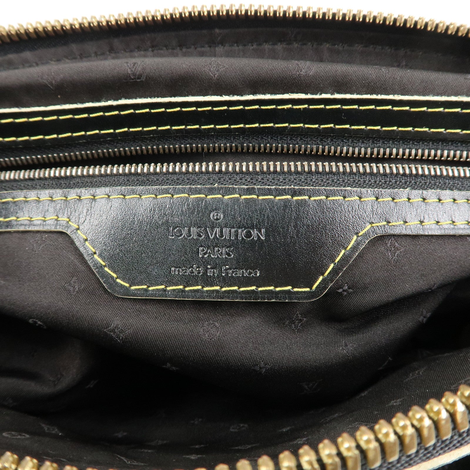 Louis Vuitton Suhali LockIt PM Hand Bag Tote Bag Black M91888 Used