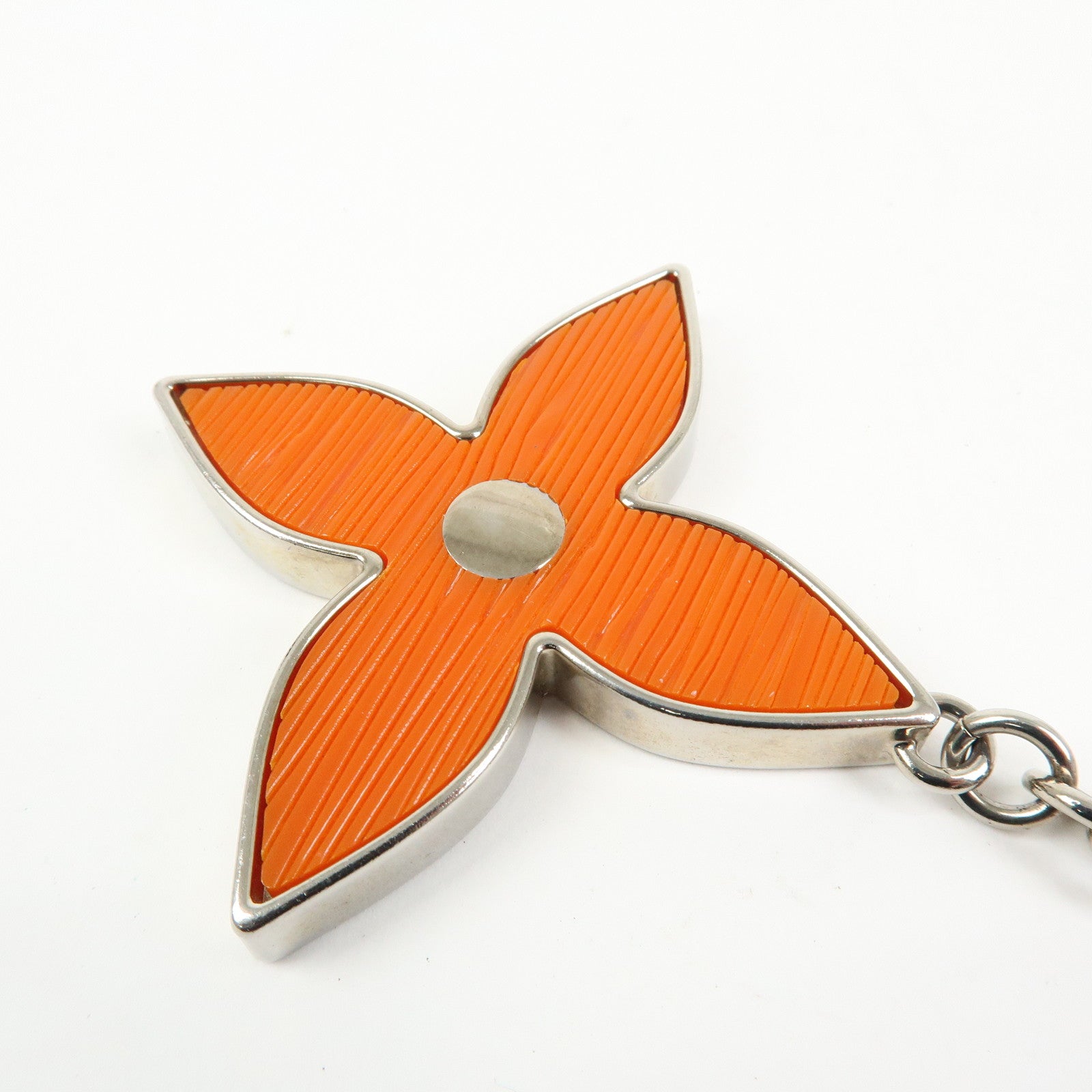 Louis Vuitton Bijou Sac Chaine Fleur d'Epi Orange Silver M66468