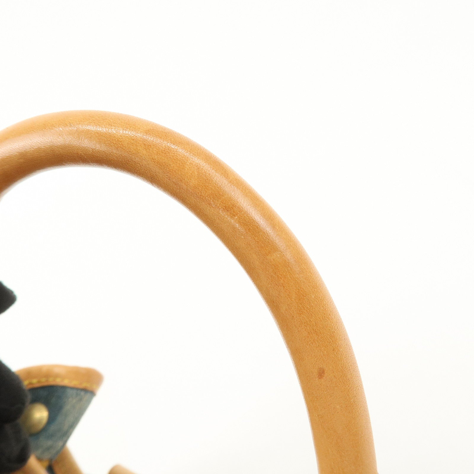 Louis Vuitton Monogram Denim Pleaty Hand Bag Blue M95020