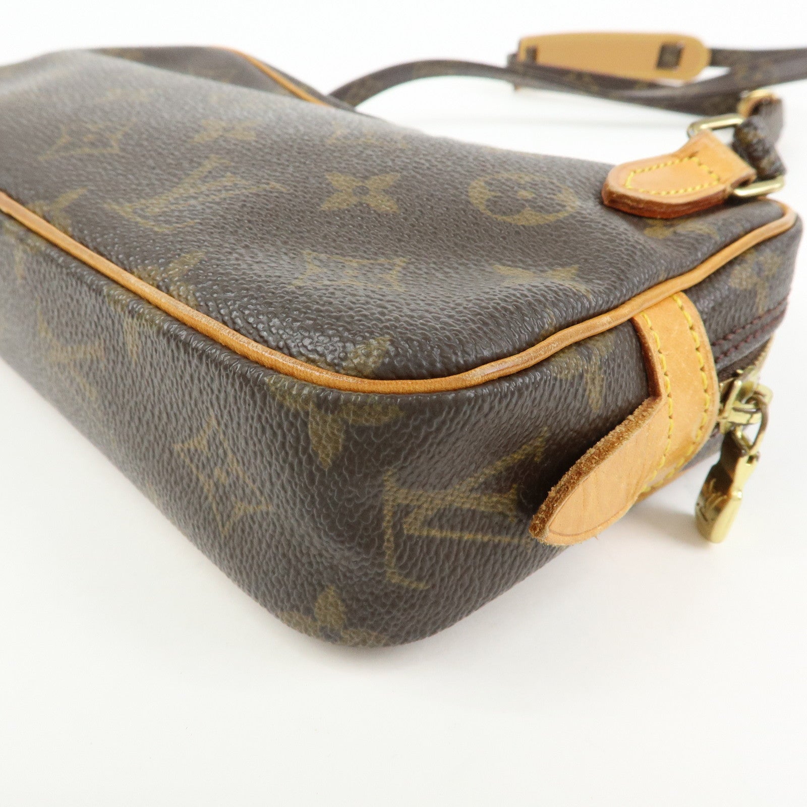 Louis Vuitton Monogram Pochette Marly Bandouliere Bag Brown M51828