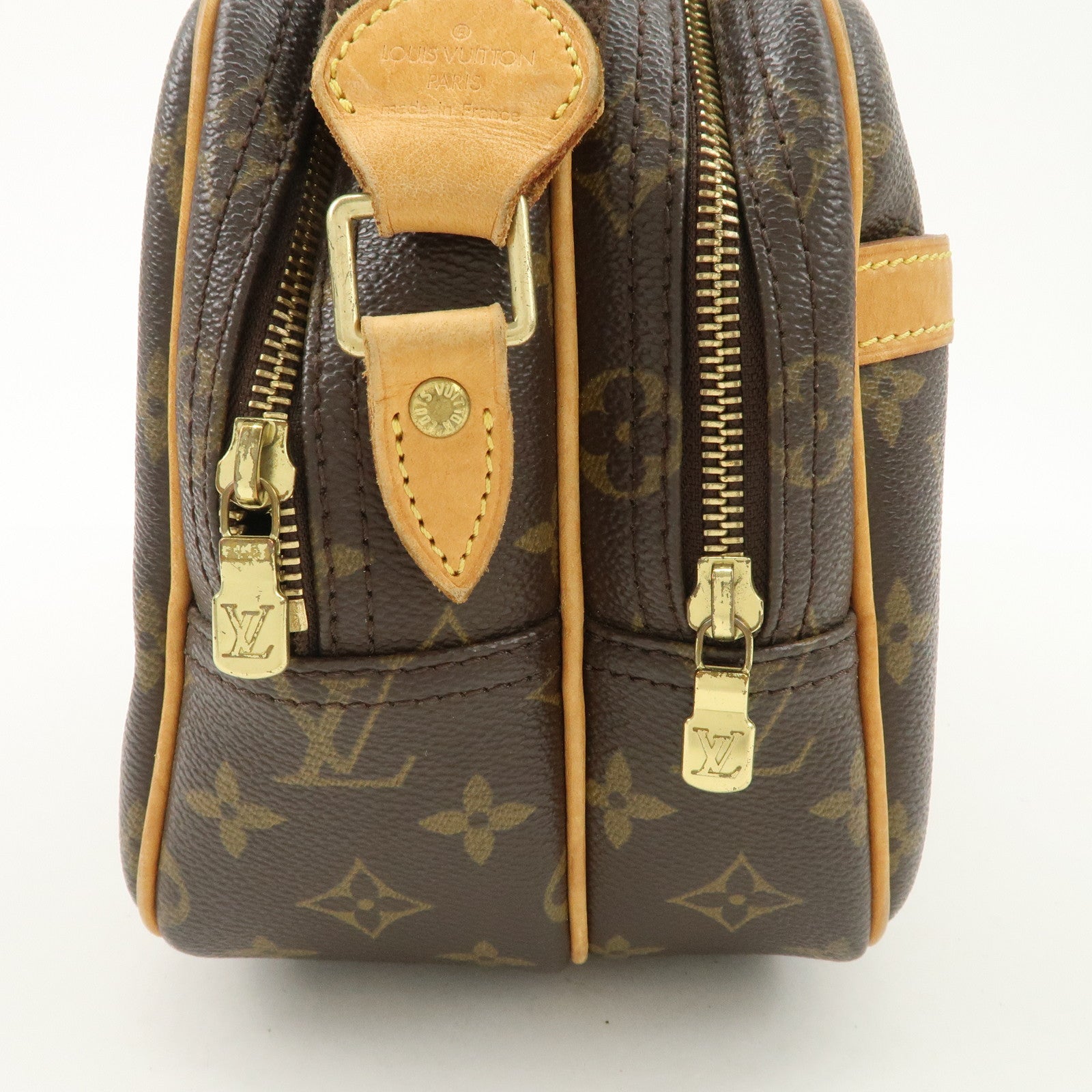 Louis Vuitton Monogram Reporter PM Shoulder Bag Brown M45254 Used