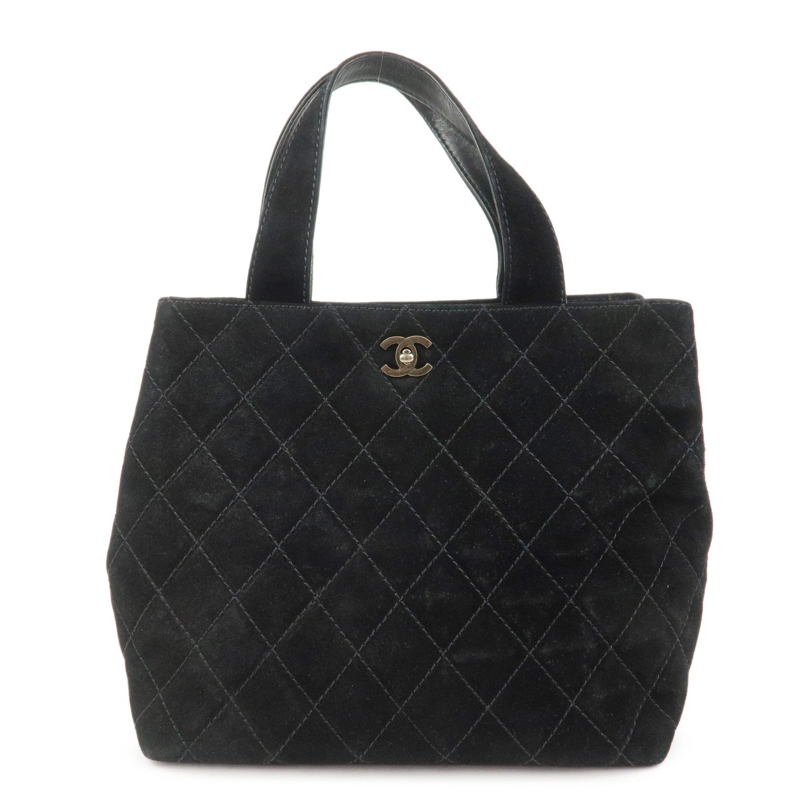 CHANEL Wild Stitch Matelasse Suede 2Way Bag Shoulder Bag Hand Bag