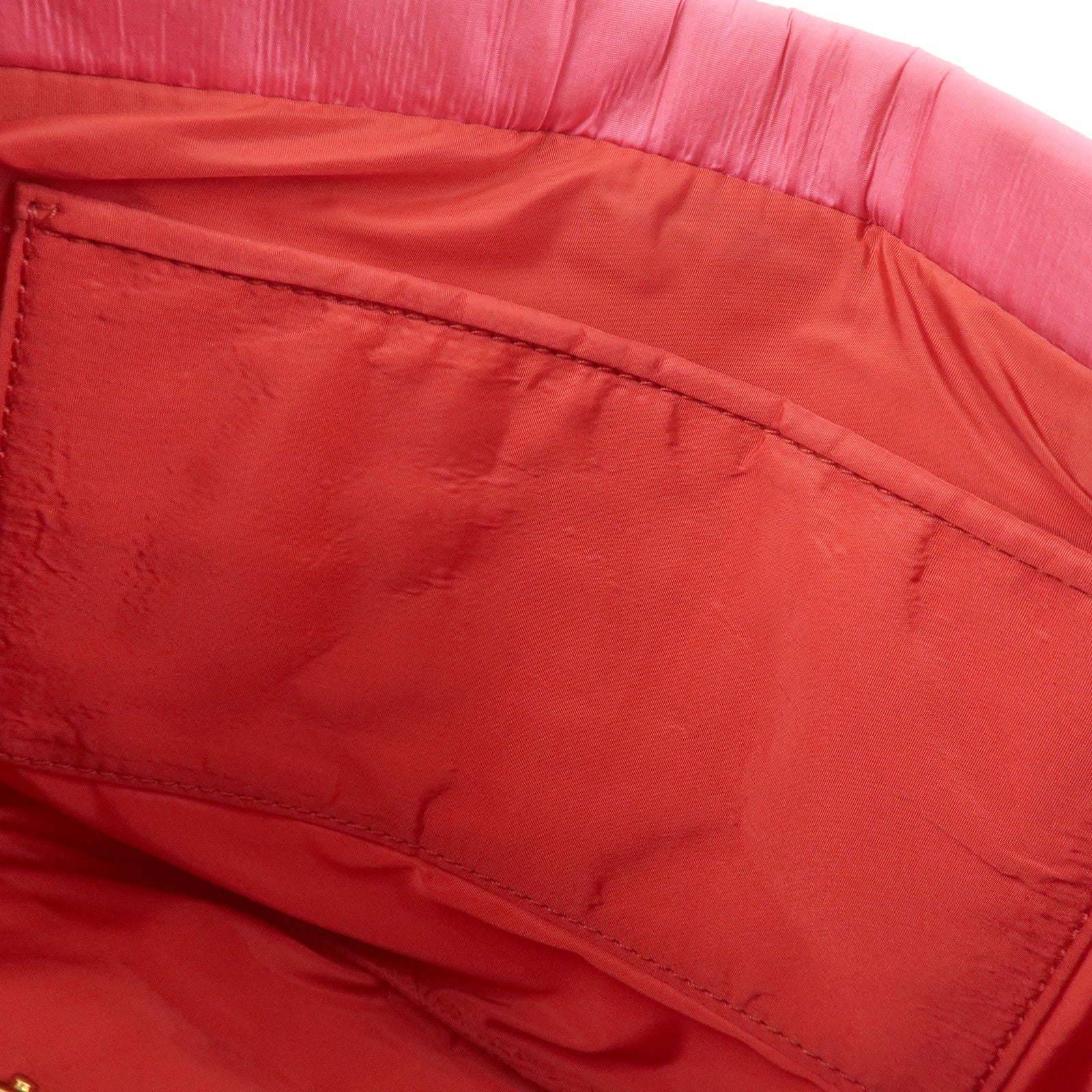 MIU MIU Nylon Clutch Bag Wristlet Bag Pink 5N1851