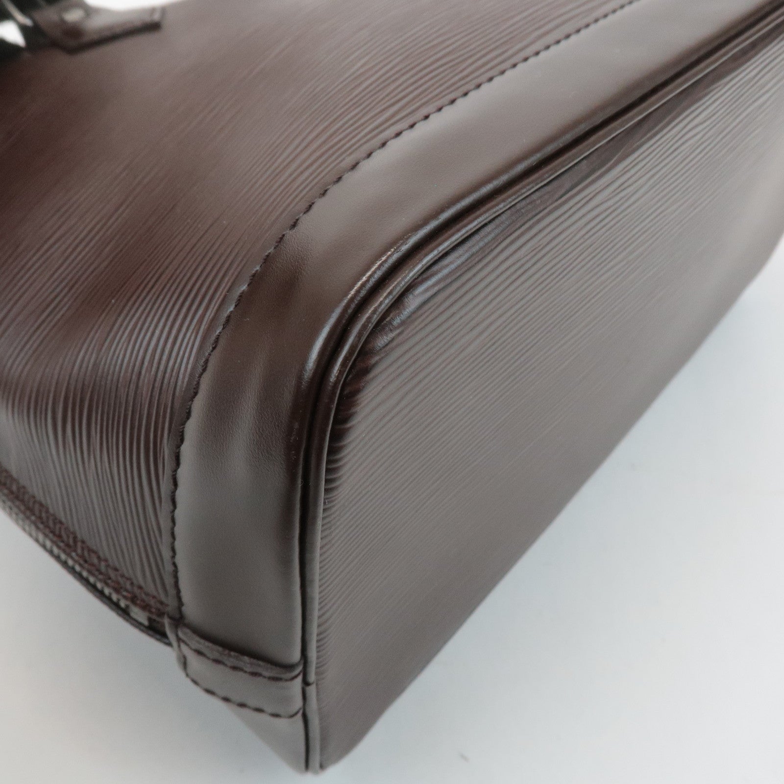 Louis Vuitton Epi Leather Alma PM Hand Bag Mocha Brown M5214D Used