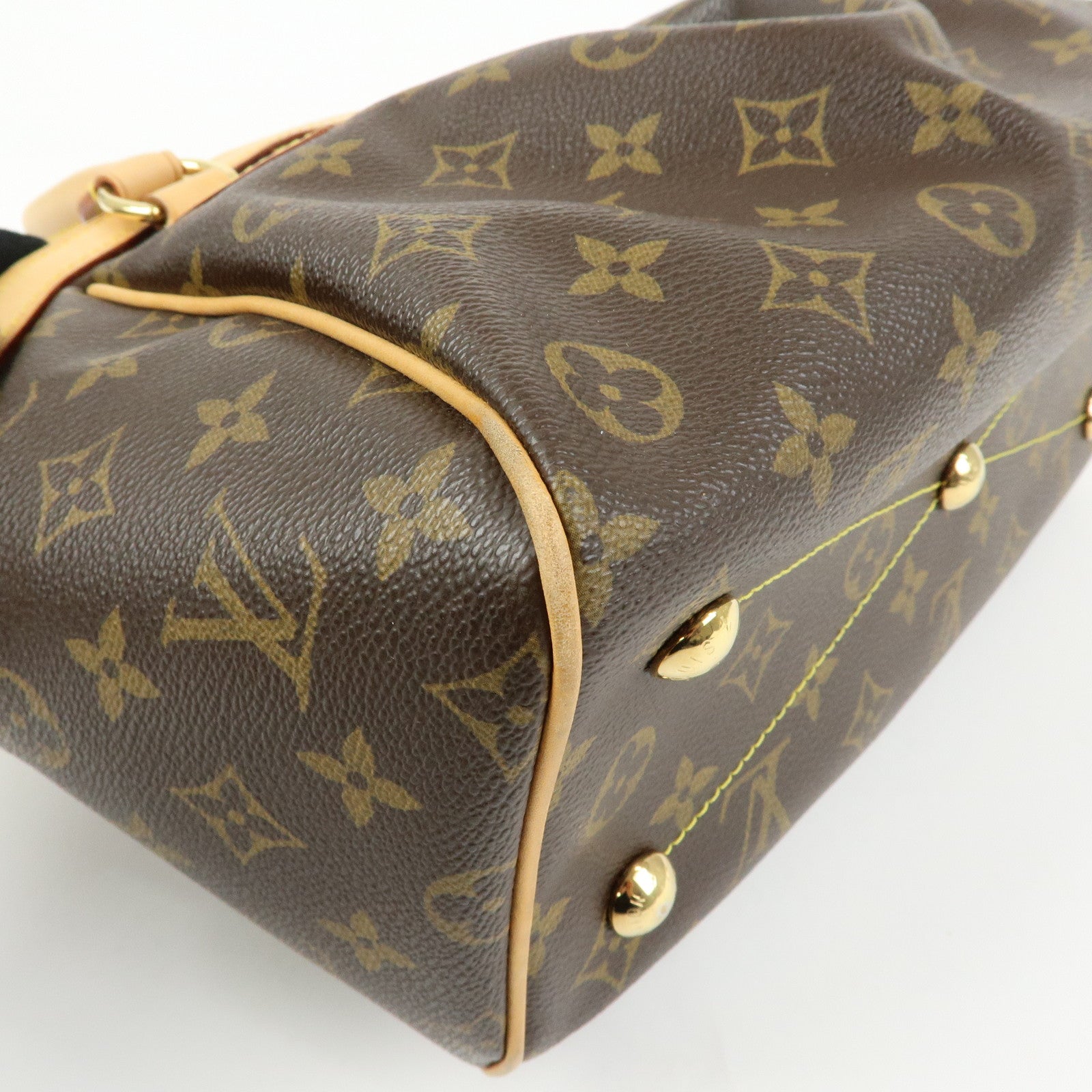 Louis Vuitton Monogram Tivoli PM Hand Bag Shoulder Bag Brown M40143