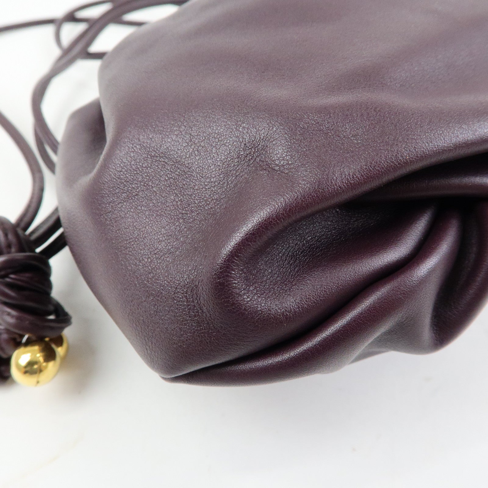 BOTTEGA VENETA Leather Mini The Valve Pouch Shoulder Bag 651905