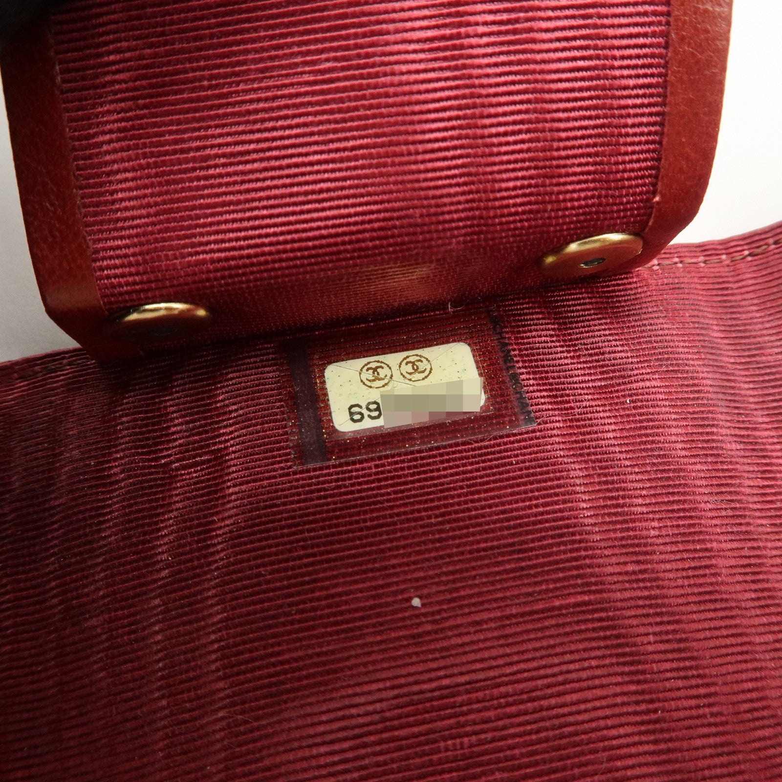 CHANEL COCO Mark Caviarskin 6 Rings Key Case Key Holder A13502