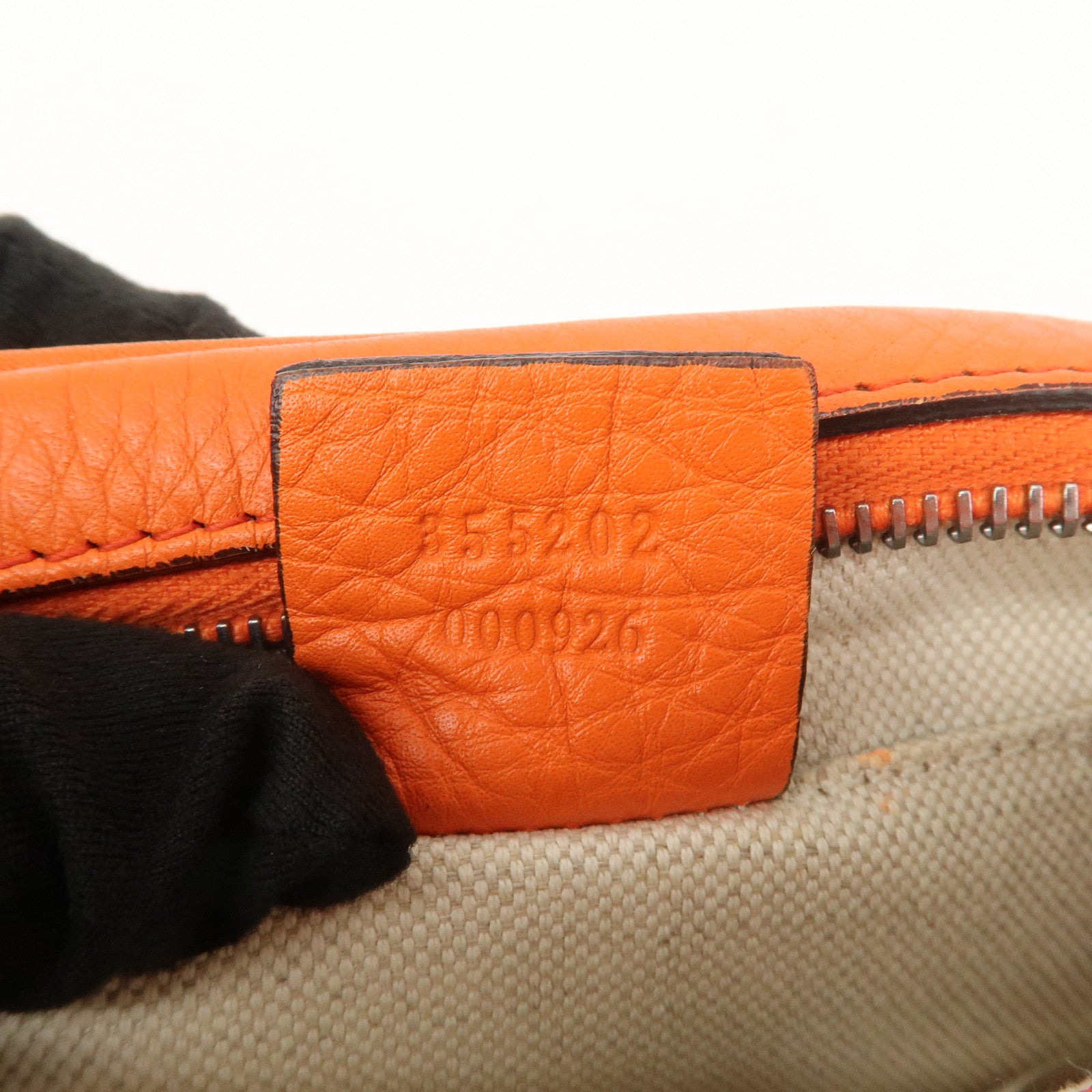 GUCCI SOHO Childrens Leather Mini Shoulder Bag Orange 355202