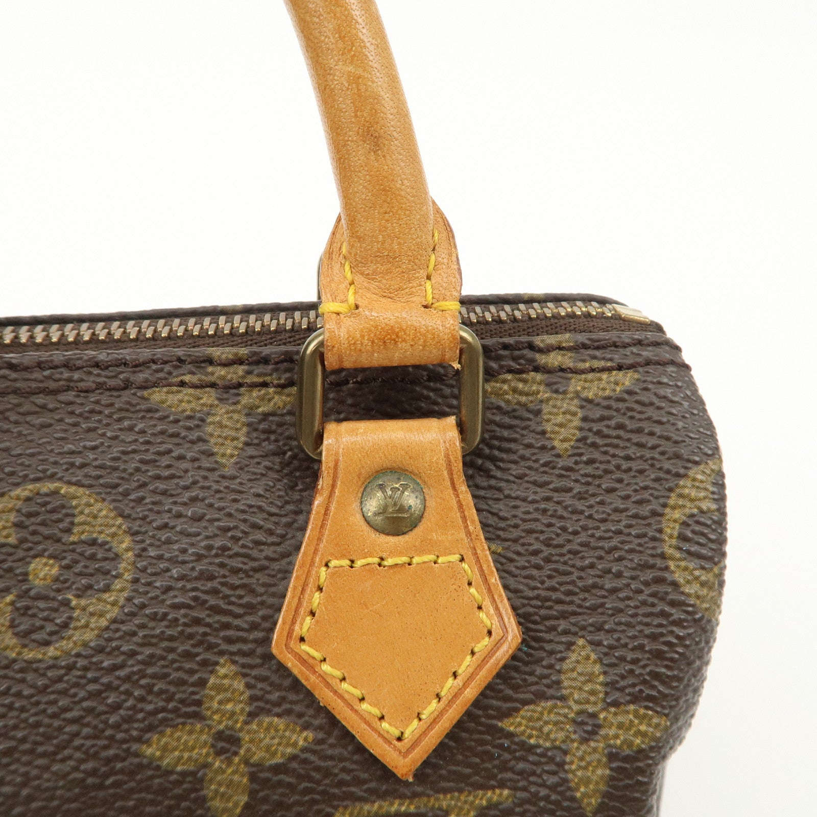 Louis Vuitton Monogram Canvas Mini Speedy Hand Bag Brown M41534