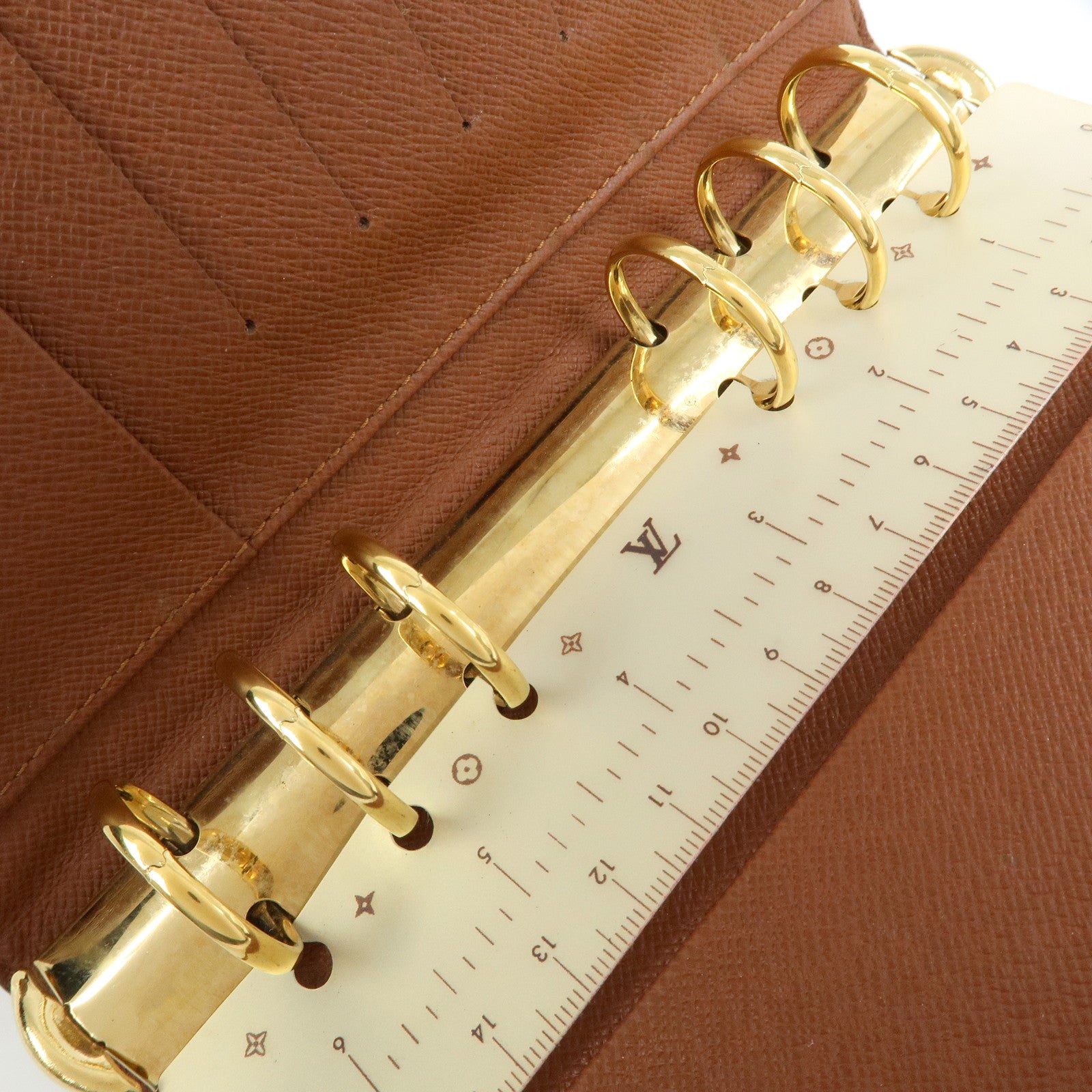Louis Vuitton Monogram Agenda MM Planner Cover Brown R20105