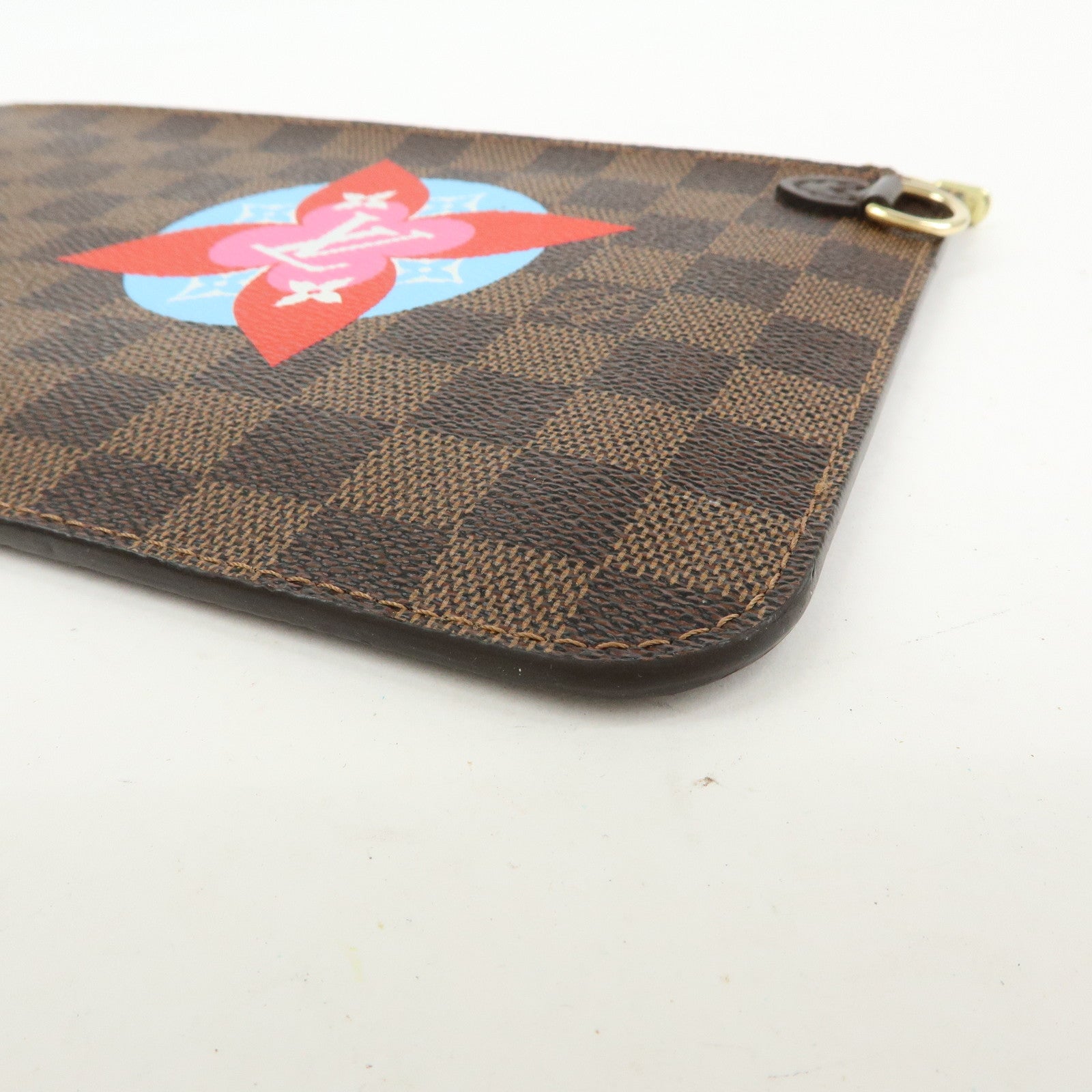 Louis Vuitton Damier Canvas Pouch for Neverfull MM Tote Bag N40049