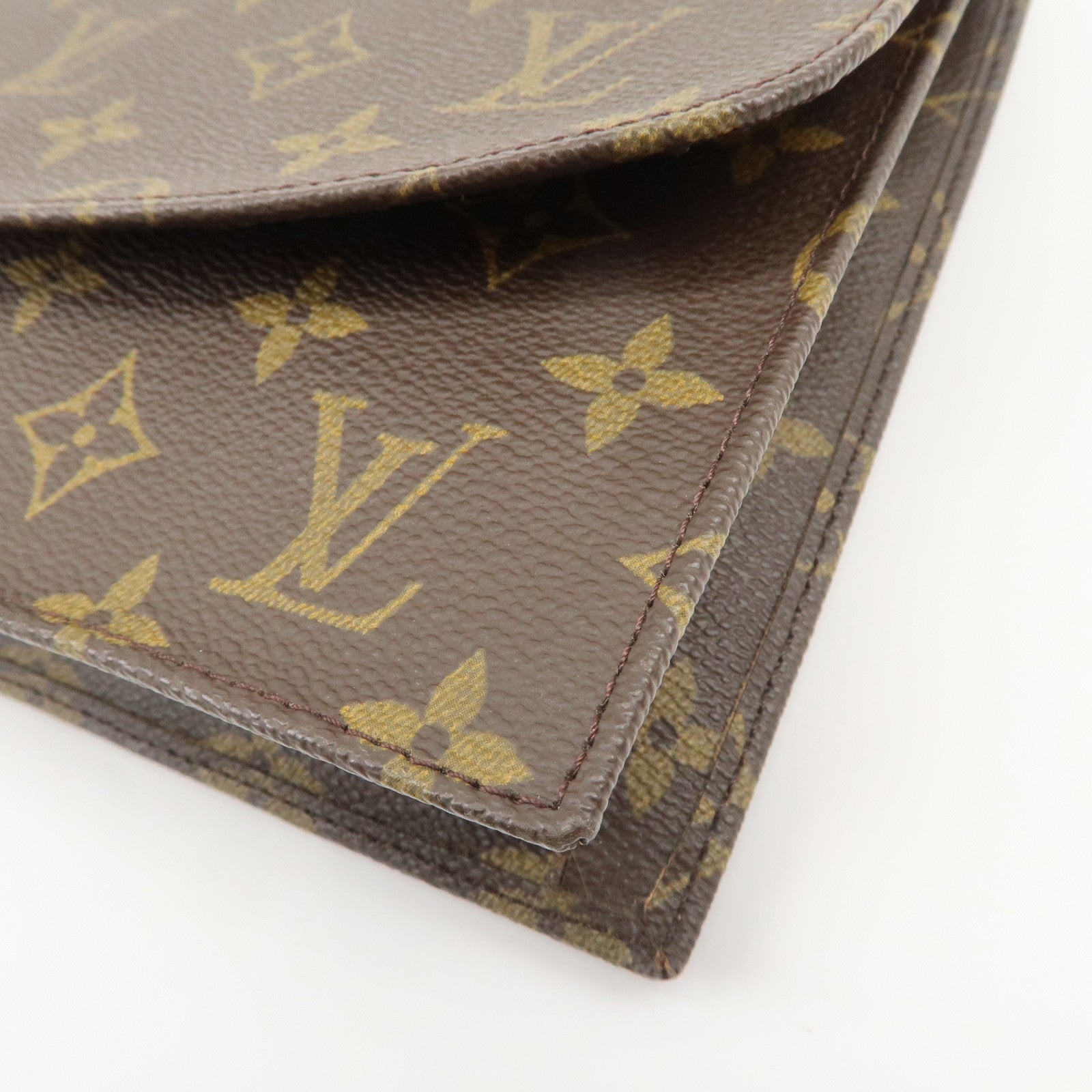 Louis Vuitton Monogram Pochette Lava 23 Clutch Bag Brown M51940
