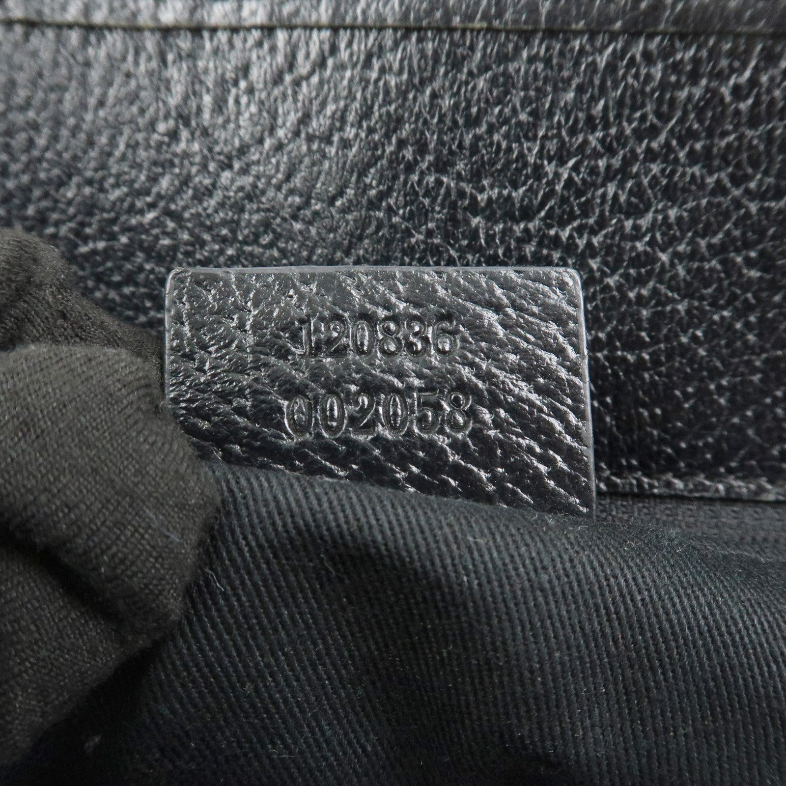 GUCCI GG Monogram Canvas Leather Tote Bag Hand Bag Black 120836