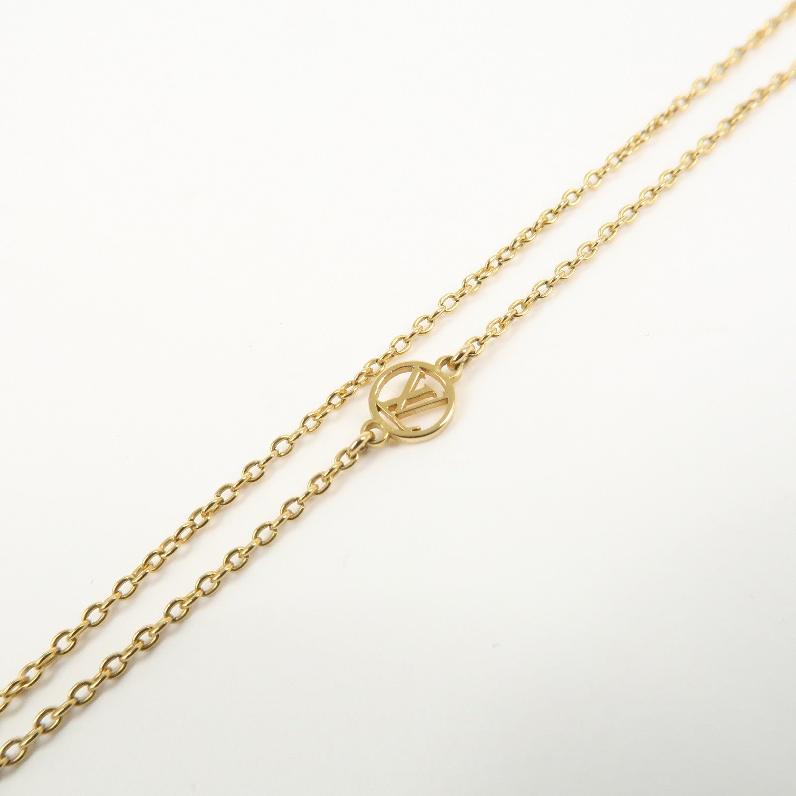 Louis Vuitton Collier Louisette Monogram Flower Necklace M00365