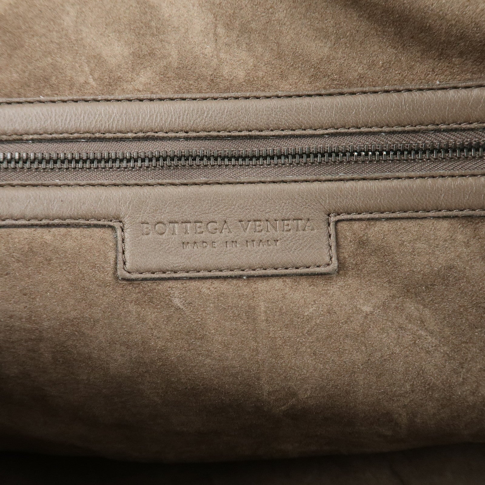 BOTTEGA VENETA Intrecciato Leather Shoulder Crossbody Bag Greige