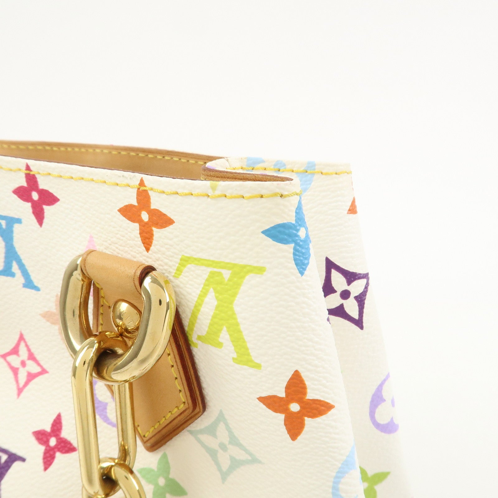Louis Vuitton Monogram Multicolor Audra Hand Bag Blanc M40047