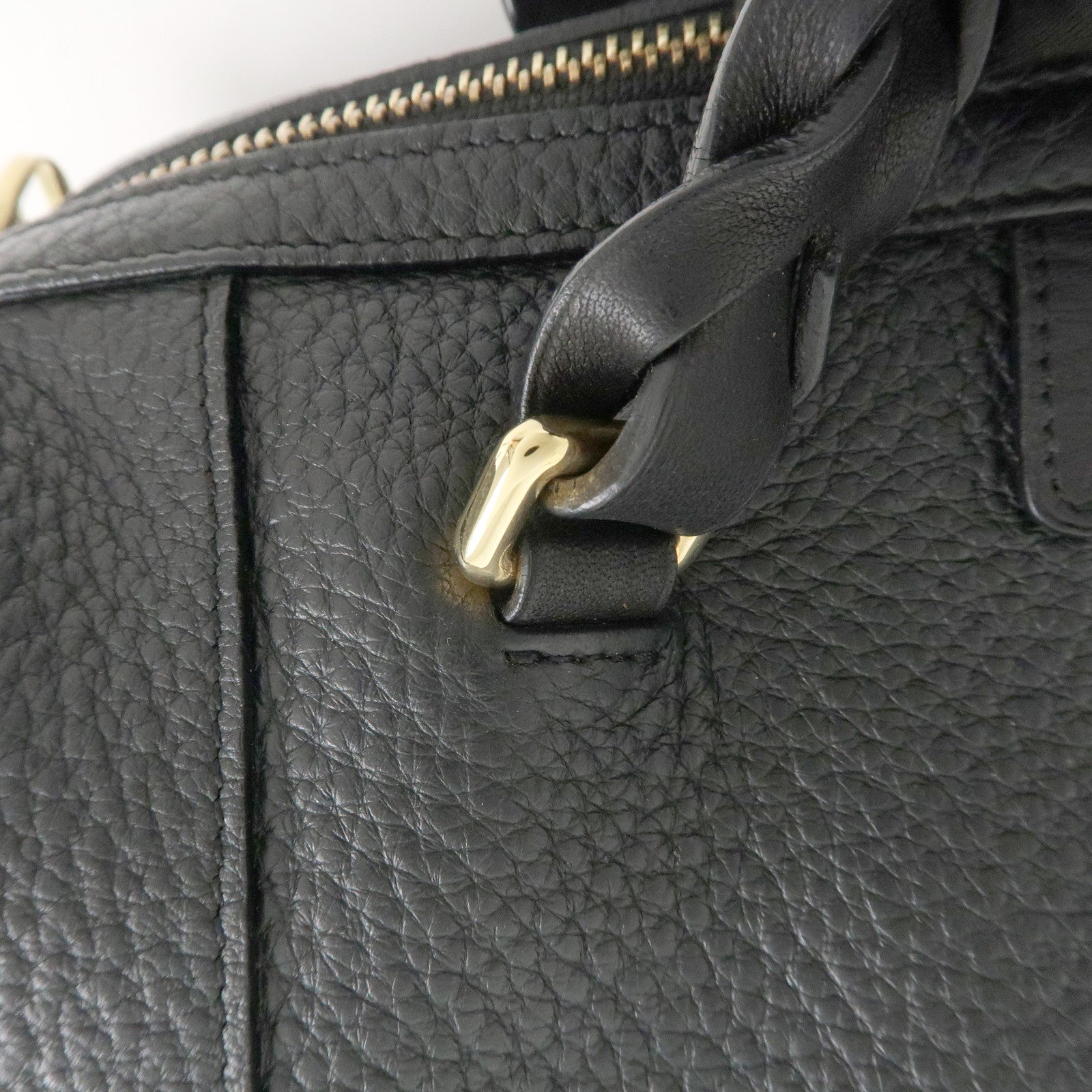 LOEWE Anagram Leather Amazona Fusta 2Way Shoulder Bag Black
