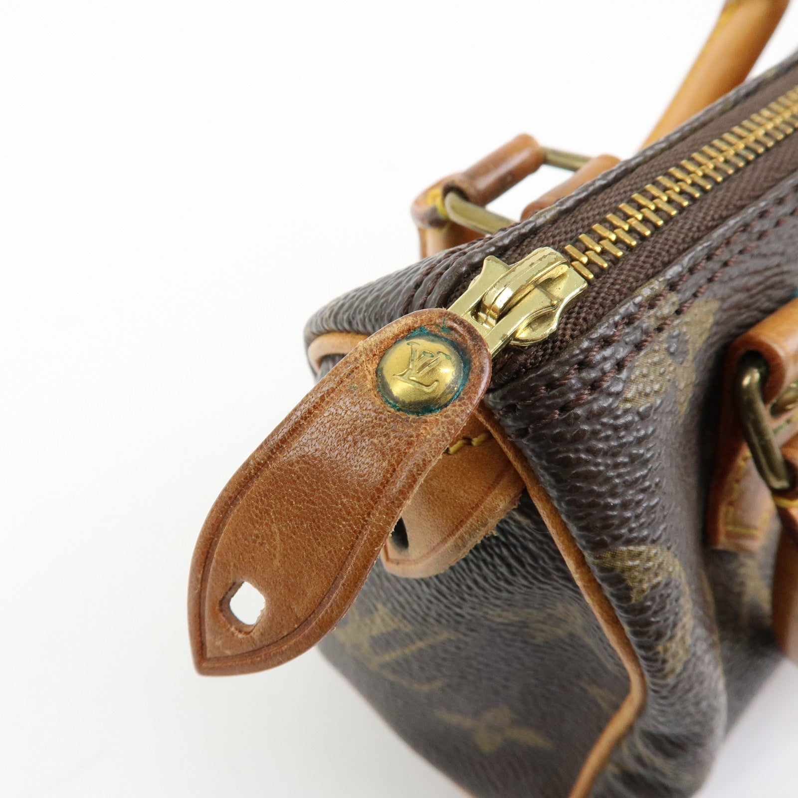 Louis Vuitton Monogram Mini Speedy & Strap Hand Bag Brown M41534