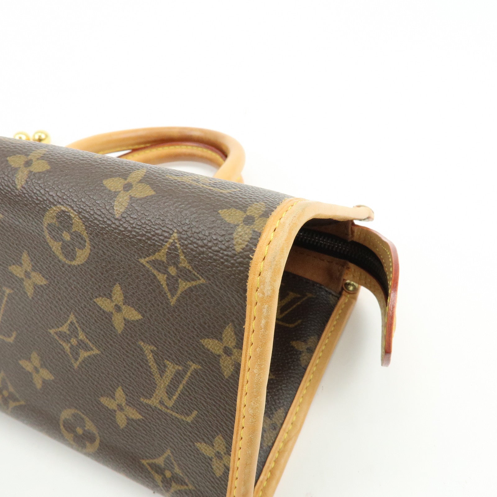 Louis Vuitton Monogram Canvas Popincourt Hand Bag Brown M40009