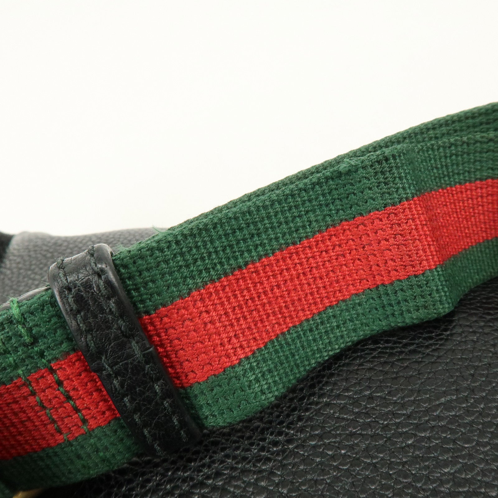 GUCCI Sherry Interlocking G Leather Canvas Waist Body Bag 530412