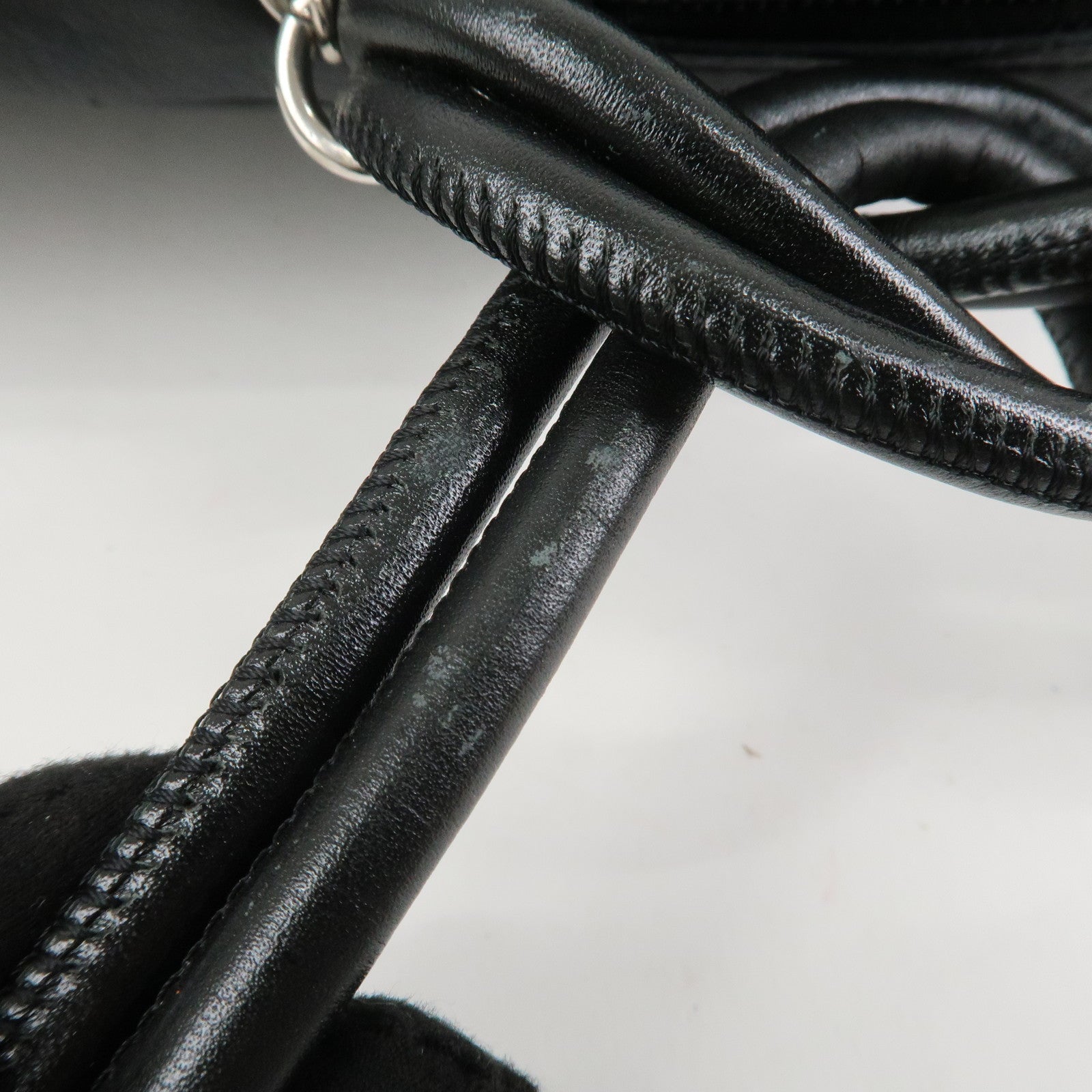 CHANEL Cambon Line COCO Mark Lamb Skin Large Shoulder Bag A25179