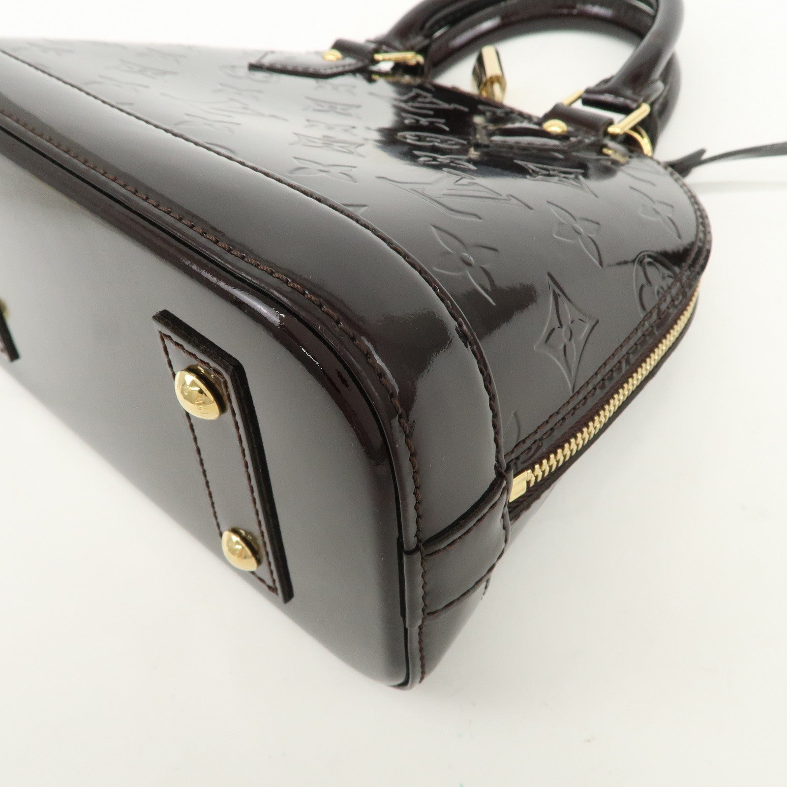 Louis Vuitton Monogram Vernis Alma BB 2Way Bag Amarante M91678