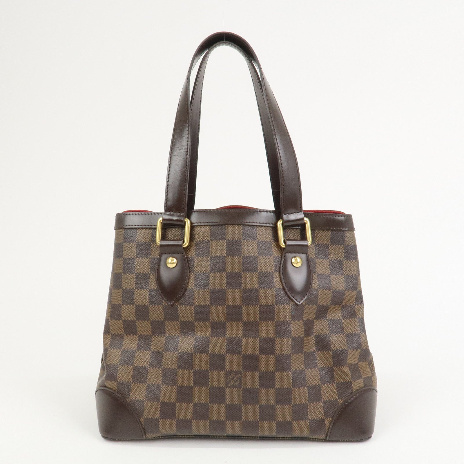Louis Vuitton Damier Ebene Hampstead PM Hand Bag Tote Bag N51205