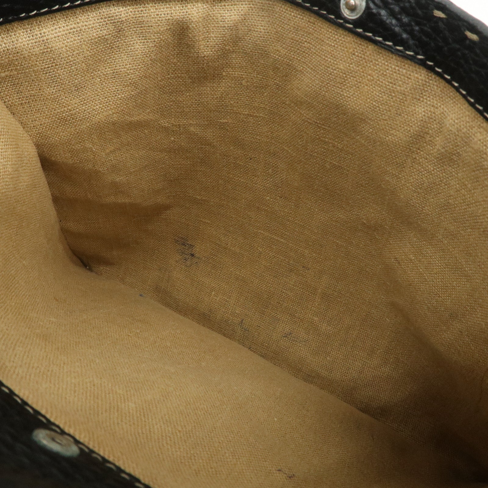 FENDI Selleria Leather Shoulder Bag Crossbody Bag Black 8BT109 Used