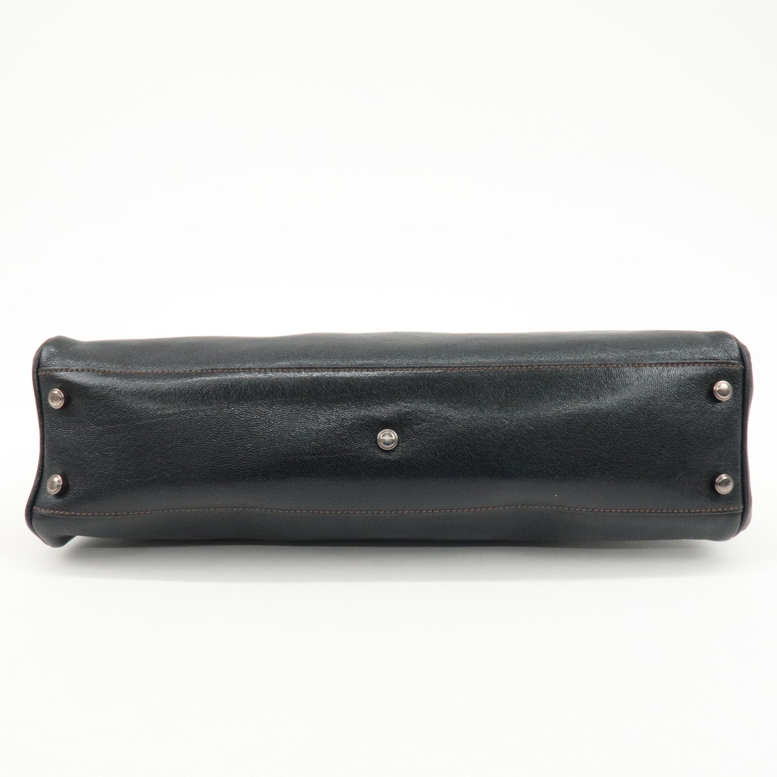 Cartier Must Line Leather Marcello Hand Bag Black Used