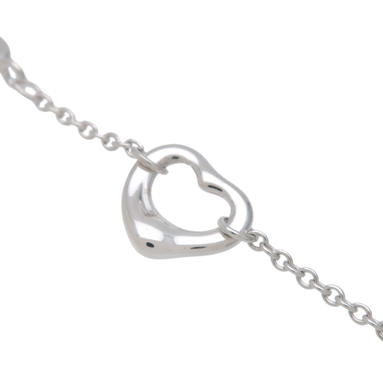Tiffany & Co Open Heart 5P Bracelet SV925 Silver