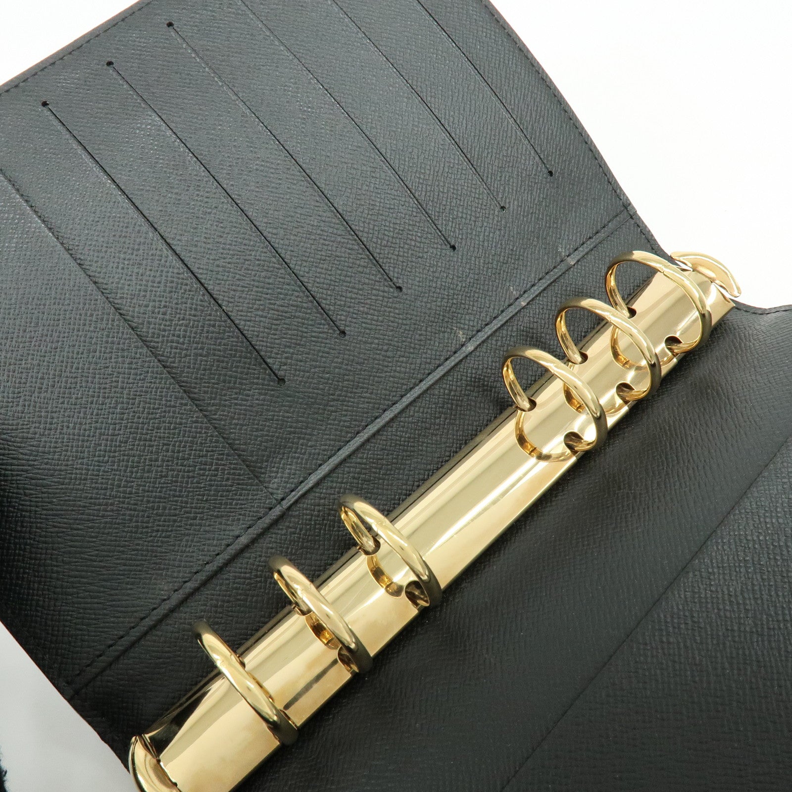 Louis Vuitton Epi Agenda MM Planner Cover Noir Black R20202
