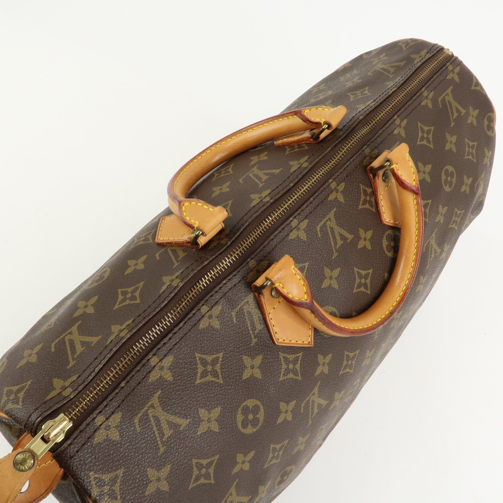 Louis Vuitton Monogram Speedy 40 Hand Bag Boston Bag Brown M41522